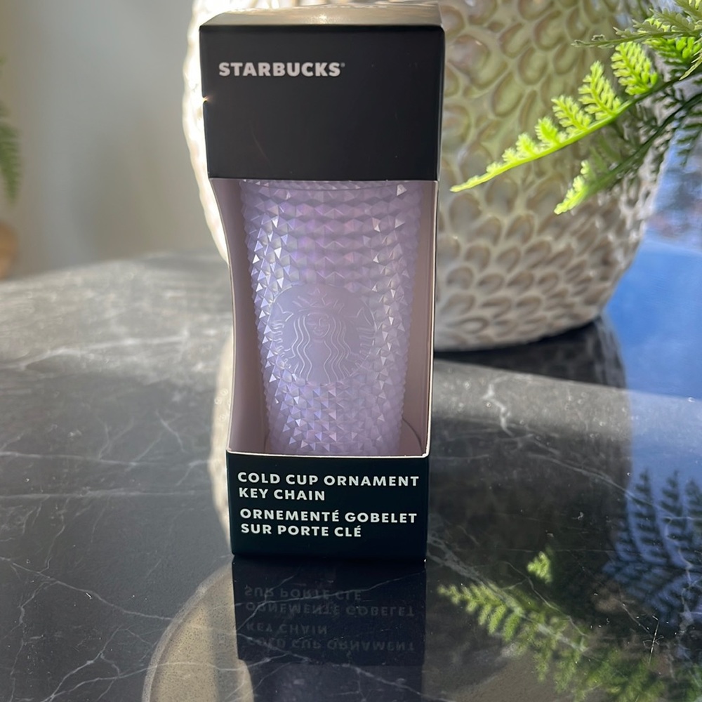 Starbucks 2021 Holiday mini tumbler ornament icy white